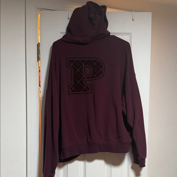 PINK Victoria's Secret Burgundy Hoodie - Picture 4 of 5